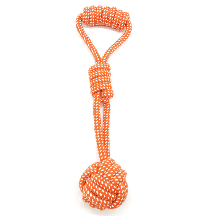 Dog Rope Ball Toy for Medium to Large Dogs (Random Color)