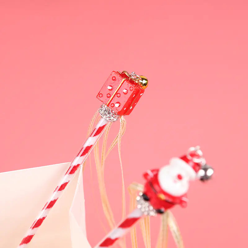 Colorful Cat Teaser Wand with Bells and Ribbons