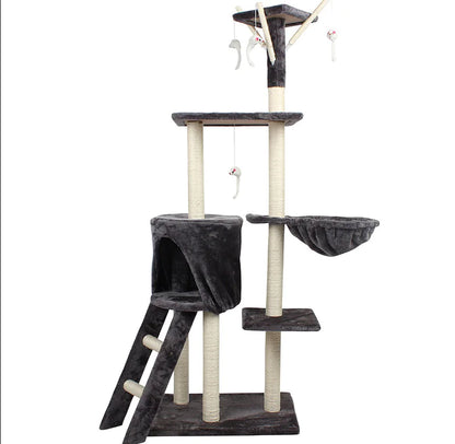 Medium Sisal Cat Tree with Five Platforms and Scratching Post
