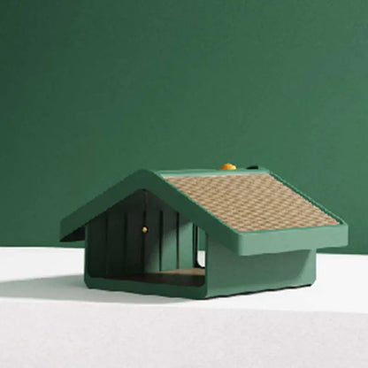 Cat Villa with Scratch Board and Toy