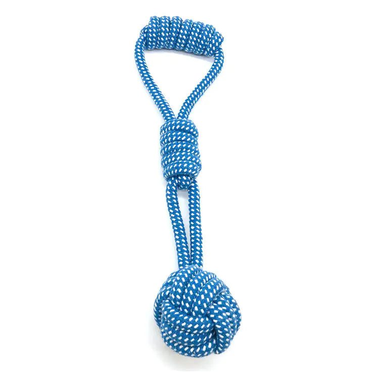 Dog Rope Ball Toy for Medium to Large Dogs (Random Color)