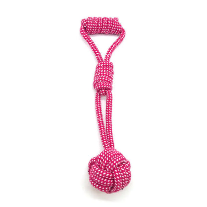 Dog Rope Ball Toy for Medium to Large Dogs (Random Color)