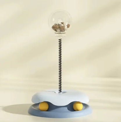 Interactive Cat Slow Feeder Toy for Food Dispensing