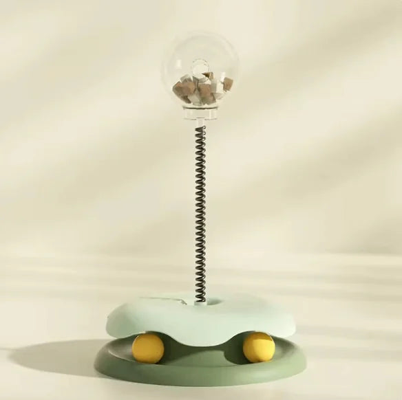 Interactive Cat Slow Feeder Toy for Food Dispensing