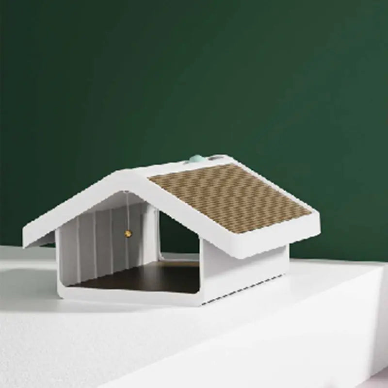 Cat Villa with Scratch Board and Toy