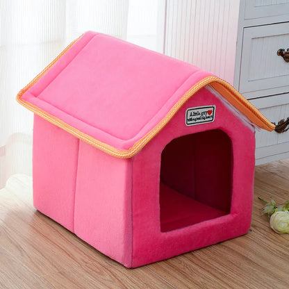 Pet Bed for Cats and Dogs, Washable Folding Design