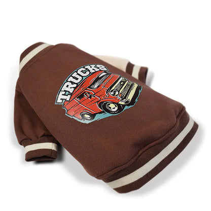 French Fighting Pugs Fleece Sweater for Medium Dogs