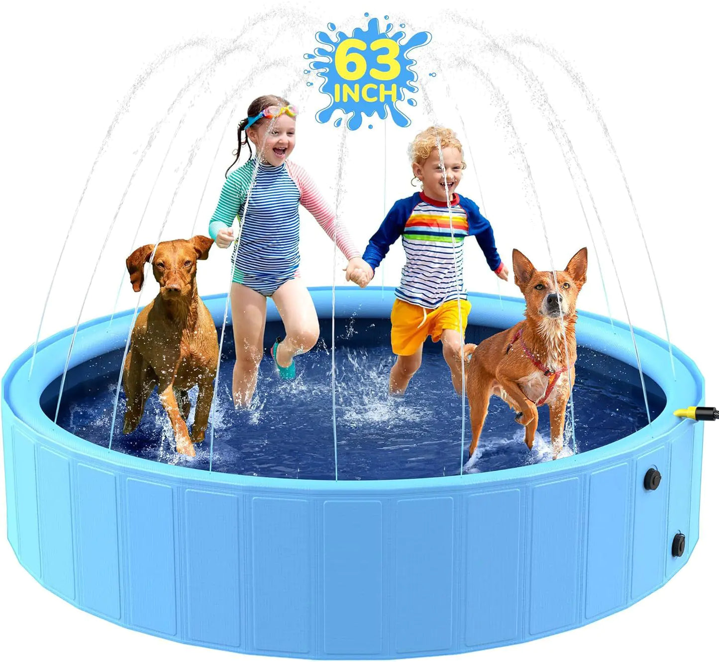 Foldable Pet Splash Pool for Dogs and Bathing Fun