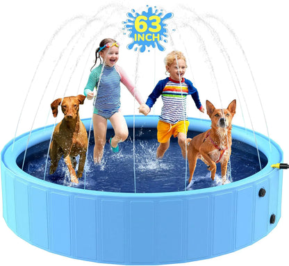 Foldable Pet Splash Pool for Dogs and Bathing Fun
